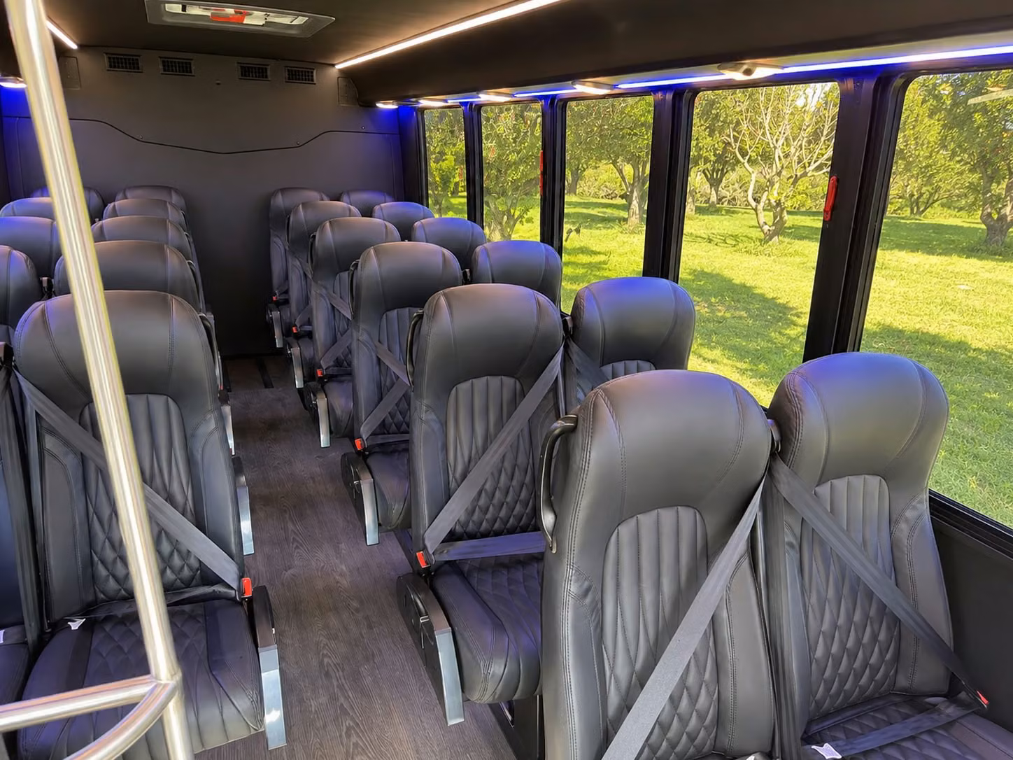 15 passenger minibus inside