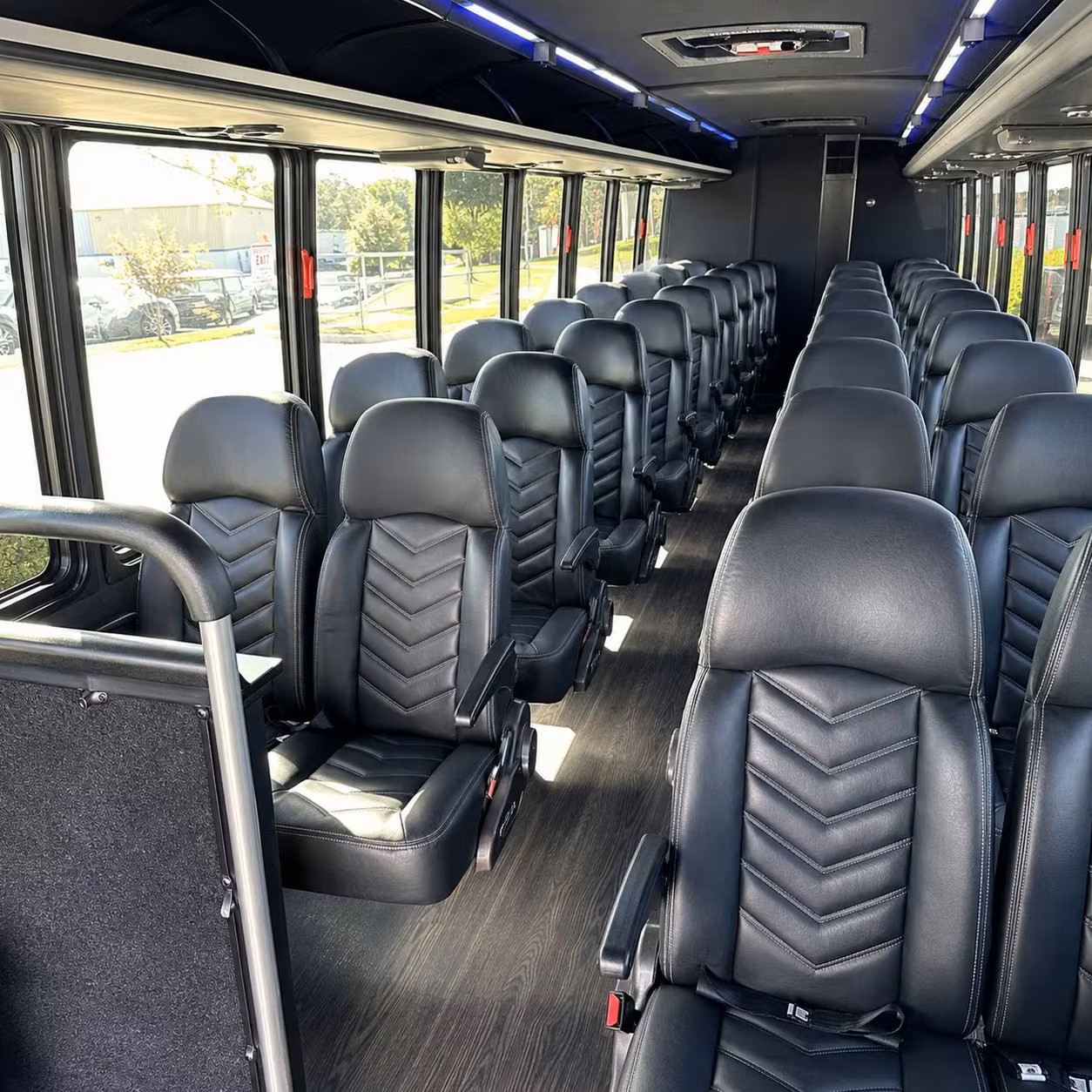 28 passenger minibus inside