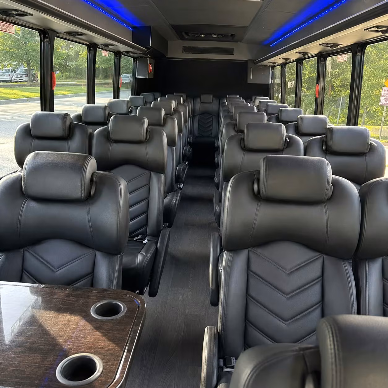 35 passenger minibus interior