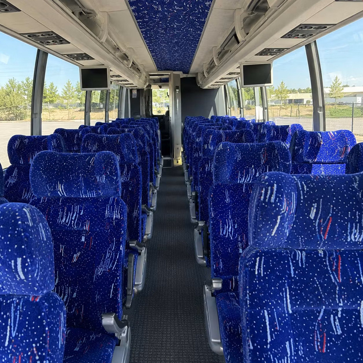 parsippany troy hills charter bus rental interior